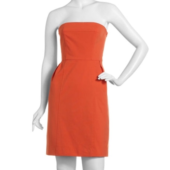 theory orange dress